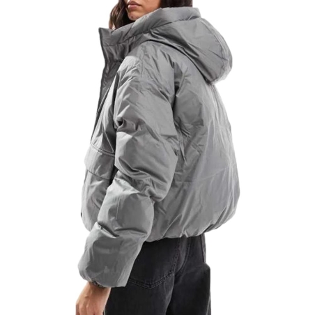 Doudoune Gris Femme Converse Synthetic Puffer