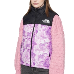 Doudoune Sans Manches Violet/Blanc Femme The North Face 96 Retro