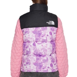 Doudoune Sans Manches Violet/Blanc Femme The North Face 96 Retro