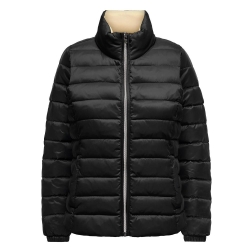 Doudoune Noir/Beige Femme Only Talire Quilted