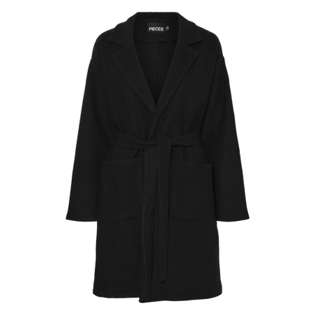 Manteau Noir Femme Pieces Jolene