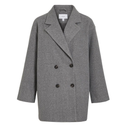 Manteau Gris Femme Vila Sakaya