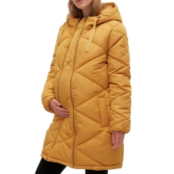 Doudoune de Grossesse et de Portage Jaune Femme Mamalicious Charlot