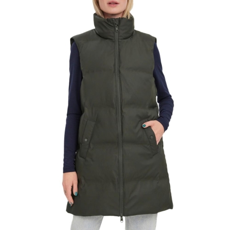 Doudoune sans manche Kaki Femme Vero Moda Coated