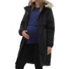 Parka Noire Femme Mamalicious Jessi