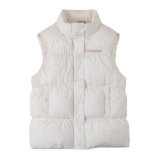 Doudoune Sans Manches Ecru Femme Converse Super Puffer