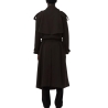 Trench-coat long Marron unisexe Lacoste Runway Wooll