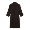 Trench-coat long Marron unisexe Lacoste Runway Wooll