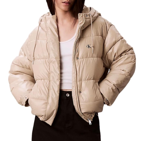 Doudoune Beige Femme Calvin Klein Jeans Shine