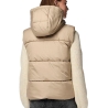 Doudoune sans manches Beige Femme Pieces New Short