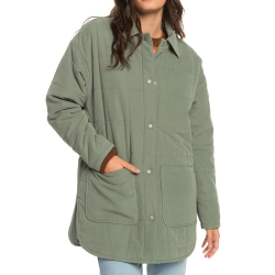 Manteau Matelassé Vert Femme Roxy Next Up