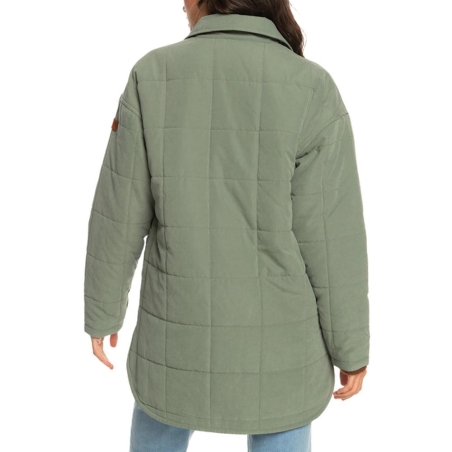 Manteau Matelassé Vert Femme Roxy Next Up