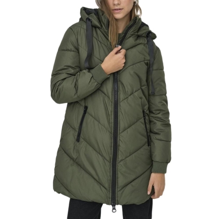 Doudoune Longue Verte Femme JDY Padded