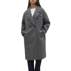 Manteau Long Gris Clair Femme Vero Moda Liteerika