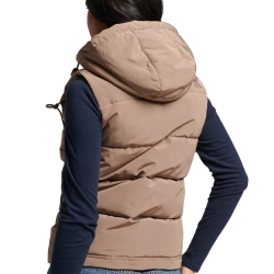 Doudoune sans manche Marron Femme Superdry Everest
