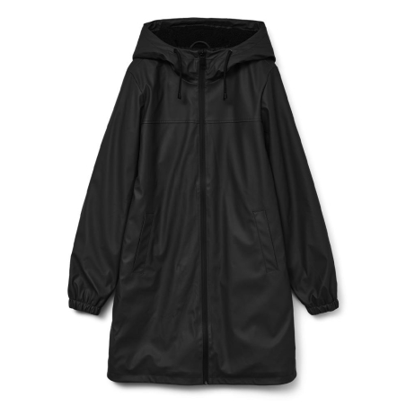 Veste Imperméable Noir Vero Moda Teddy Coated
