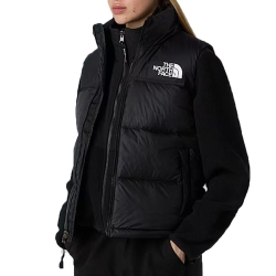 Doudoune Sans Manches Noire Femme The North Face Nuptse