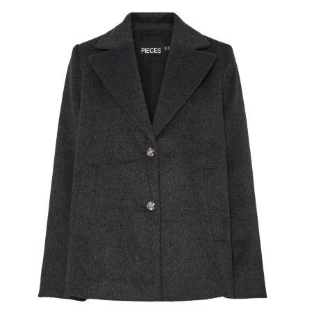 Manteau Noir Femme Pieces Jasmin Outerwear