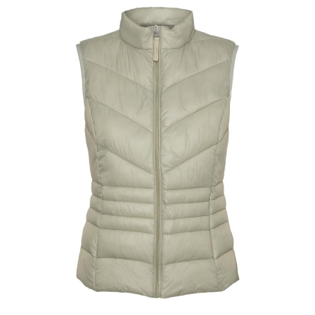 Doudoune sans manche Beige Femme Vero Moda Sorayasiv