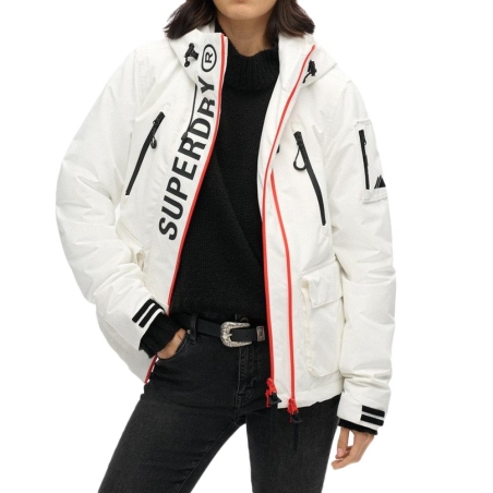Parka Blanche Femme Superdry Ultimate Windcheater