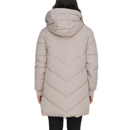 Doudoune Longue Écru Femme JDY Padded
