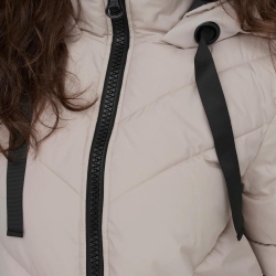 Doudoune Longue Écru Femme JDY Padded
