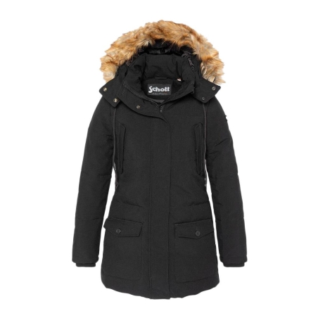 Parka Noir Femme Schott CAMILIA