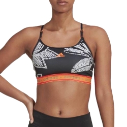 Brassière Noire/Grise à Motifs Femme Adidas Farm