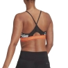 Brassière Noire/Grise à Motifs Femme Adidas Farm