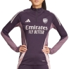 Arsenal Sweat Training 1/4 zip Prune Femme Adidas 24/25