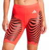 Short Rouge/Noir Femme Adidas Adizero