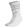 2x Paires de Chaussettes Blanches/Grises Mixte Adidas IY7819