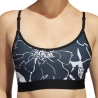 Brassière Imprimé Noir/Blanc Femme Adidas Floral