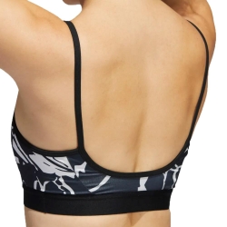Brassière Imprimé Noir/Blanc Femme Adidas Floral