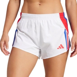 Short de running Blanc Femme ADIDAS rétro Adizero