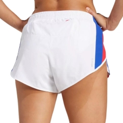 Short de running Blanc Femme ADIDAS rétro Adizero