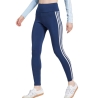 Legging Bleu Femme Adidas 3 Bandes