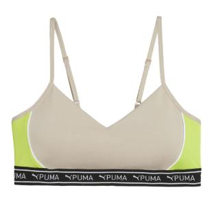 Brassière Beige/Jaune Fluo Femme Puma Move Strong