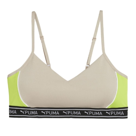 Brassière Beige/Jaune Fluo Femme Puma Move Strong