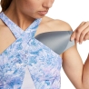 Brassière Bleu/Blanc Femme Nike Aop
