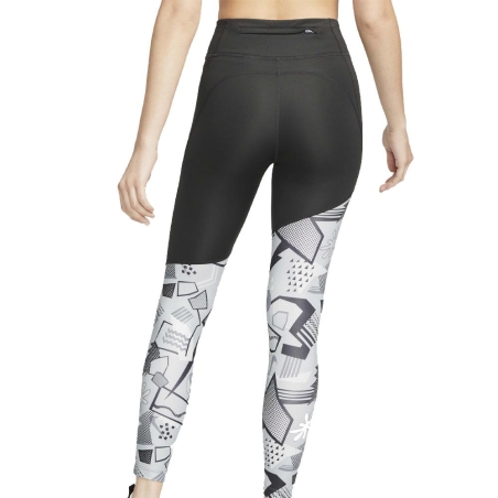 Legging Noir/Gris Femme Nike Run