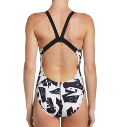 Maillot de bain Noire Femme Nike Fast Back