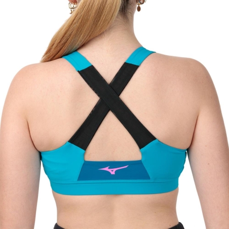 Brassière de Sport Bleu Femme Mizuno Active Support