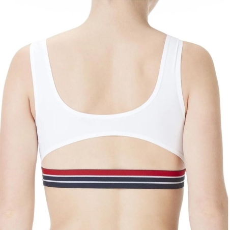 Brassière Blanche/Marine Femme Fila