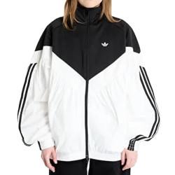Veste Noire/Blanche Femme Adidas Tracktop
