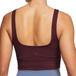 Brassière Bordeaux Femme Nike Yoga Luxe