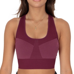 Brassière Rouge Femme Odlo Seamless