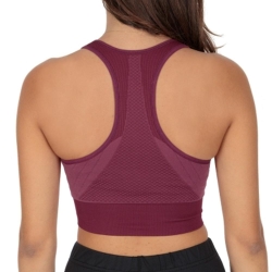 Brassière Rouge Femme Odlo Seamless