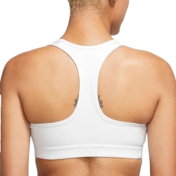 Brassière de Sport Blanche Femme Nike SWSH MED