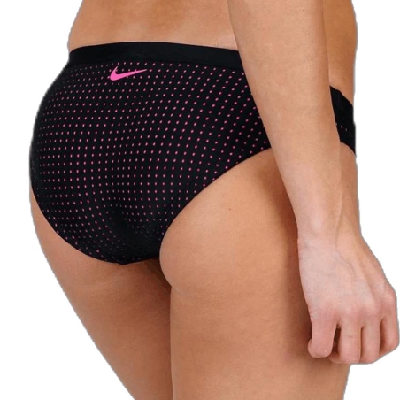 Bas de maillot de bain Noir/Rose Femme Nike Bottom